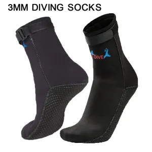 3mm diving socks swimming sock Blue dive Brand New Beach Neoprene Socks Scuba Diving Non-slip Boots Shoes 1Pair