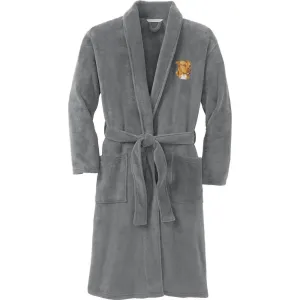 American Staffordshire Terrier Embroidered Plush Microfleece Robe