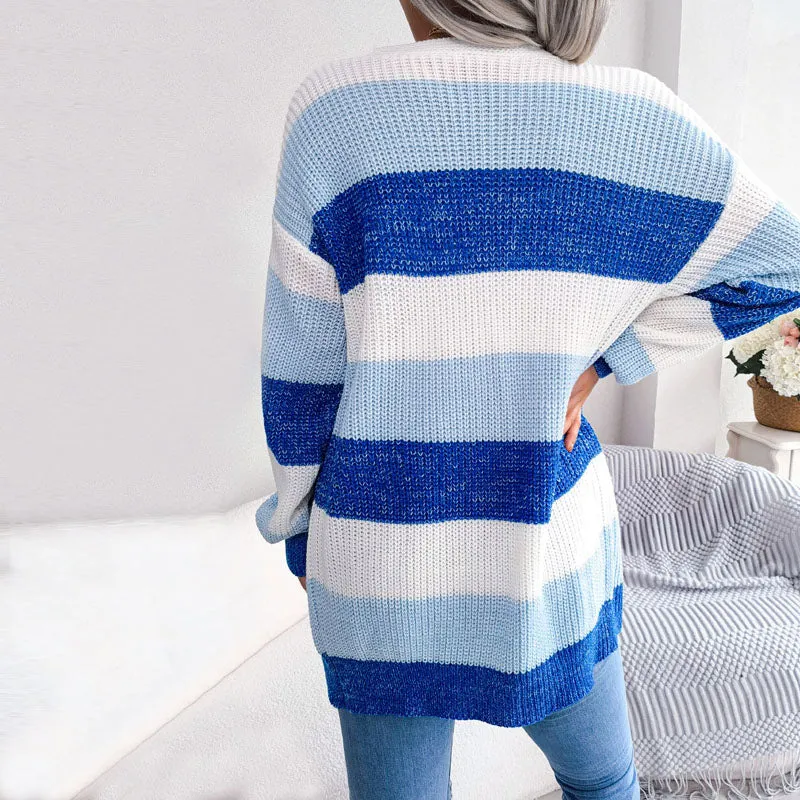 BerryBetty - Casual Striped Cardigan
