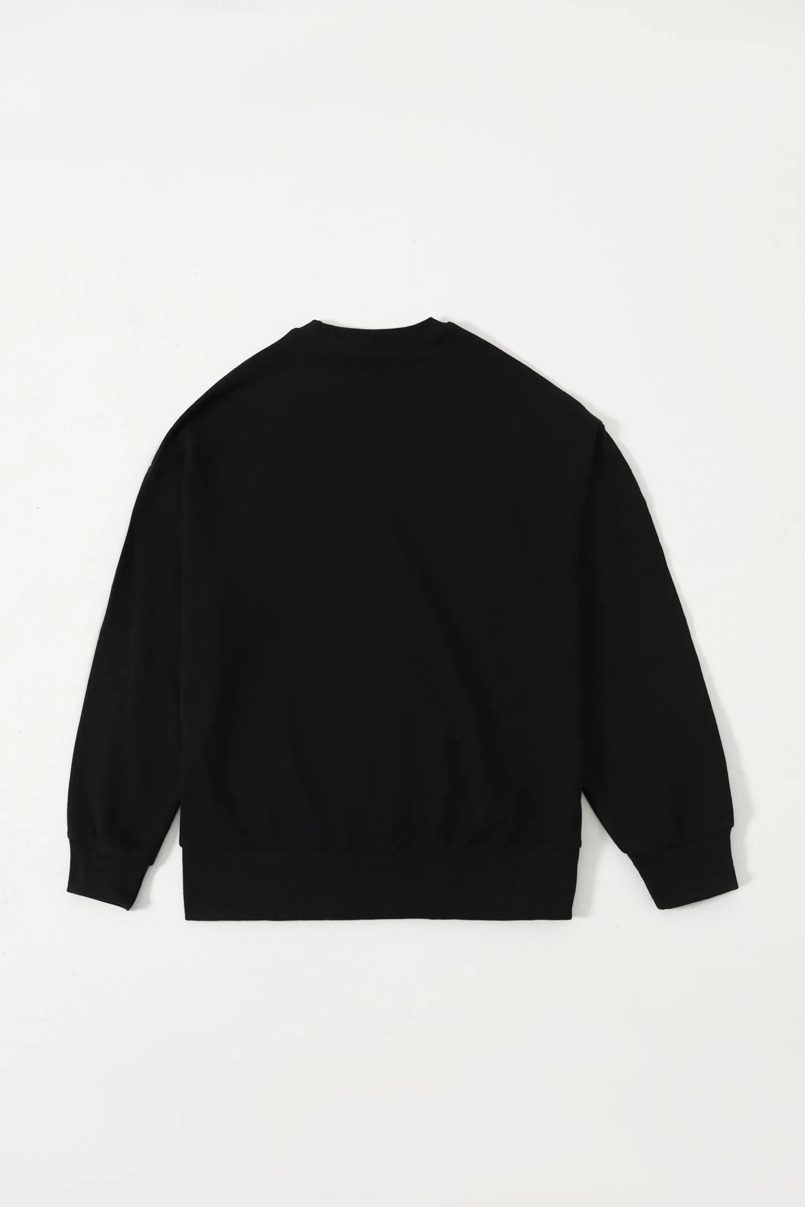 BLACK LONG SLEEVE LOGO SHIRT