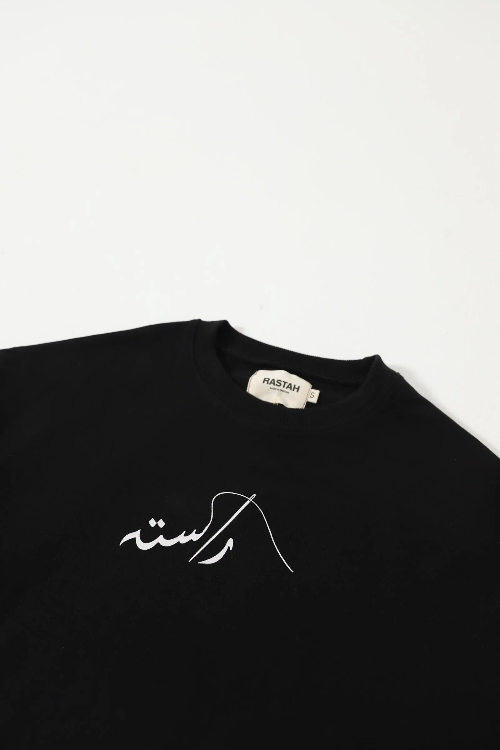 BLACK LONG SLEEVE LOGO SHIRT