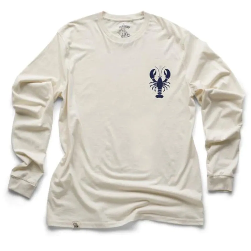Blue Lobster Long Sleeve Light Shirt (w/ Free Necklace)