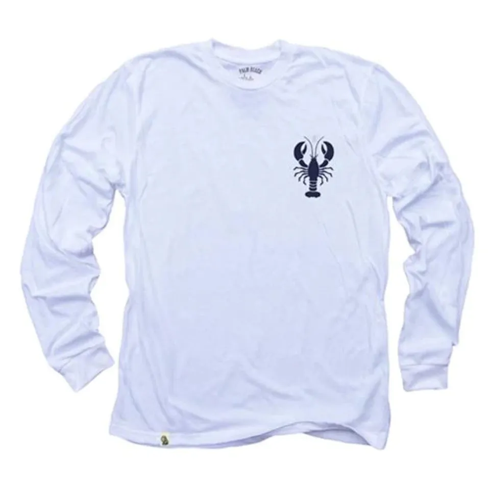 Blue Lobster Long Sleeve Light Shirt (w/ Free Necklace)