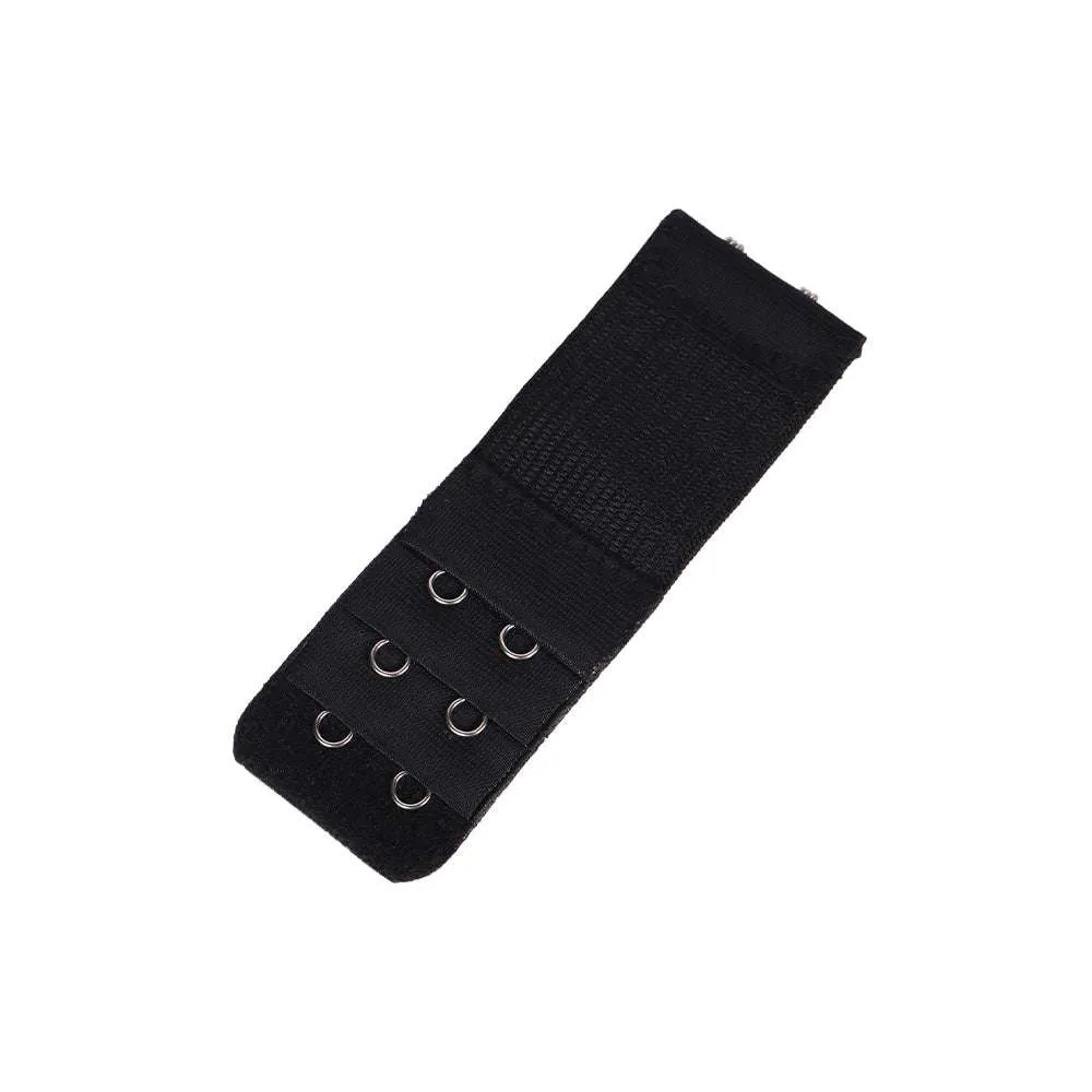 Bra Extender Lightweight 2 Hook Soft and comfortable 2 Hook & Eye Elastic Bra Extender - Black