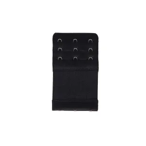 Bra Extender Lightweight 3 Hook Soft and comfortable 3 Hook & Eye Elastic Bra Extender - Black