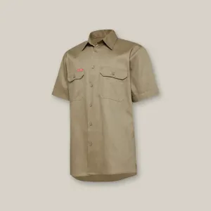 Core Short Sleeve Lightweight Vented Cotton Shirt - Y04625