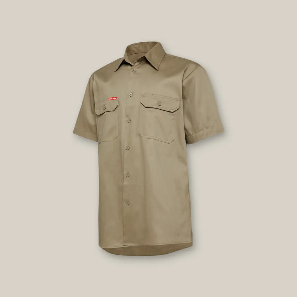 Core Short Sleeve Lightweight Vented Cotton Shirt - Y04625