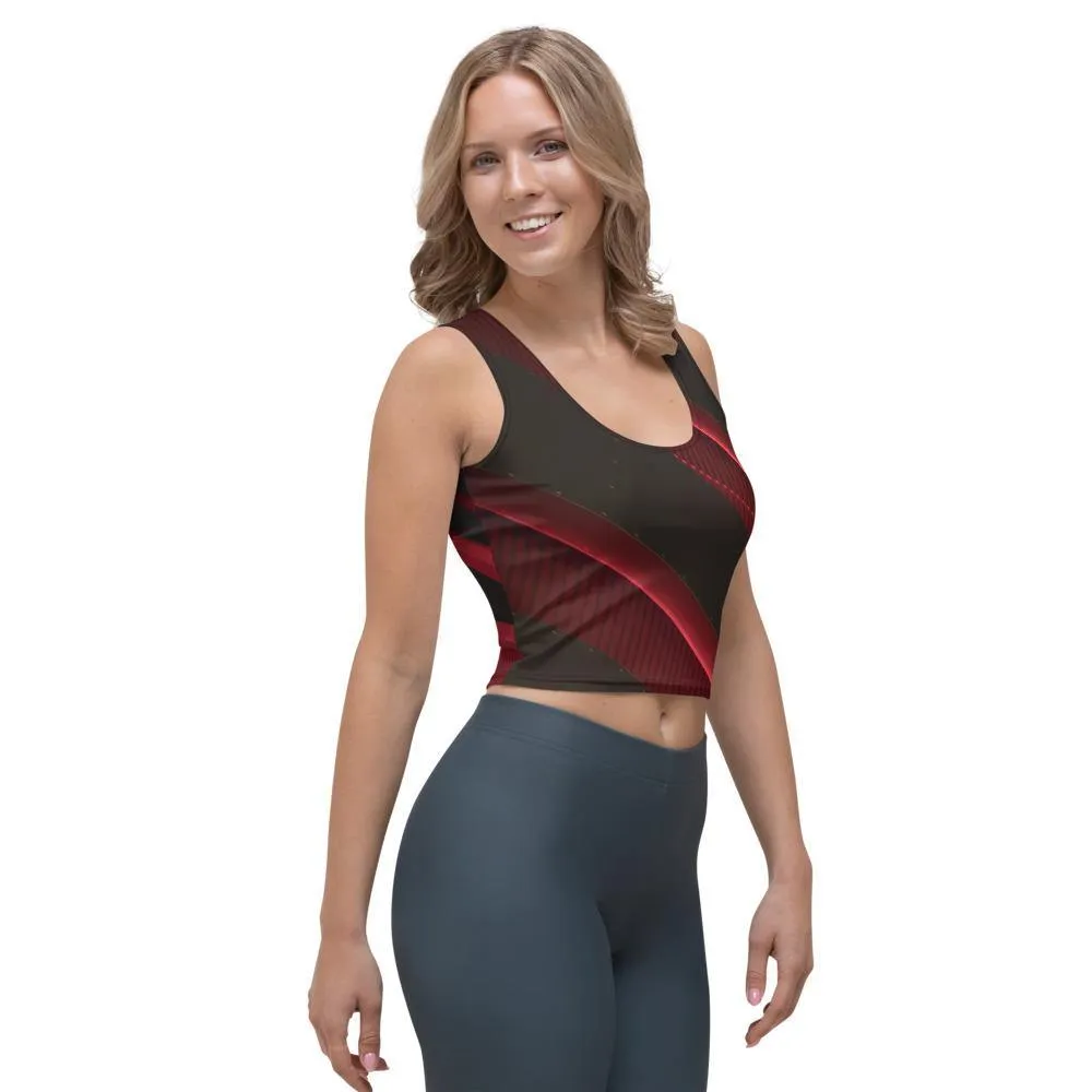 Crimson Crop Top