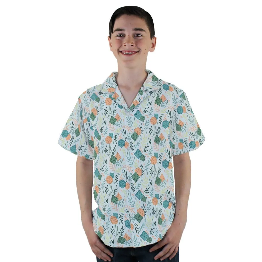Dnd Dice Plants Youth Hawaiian Shirt