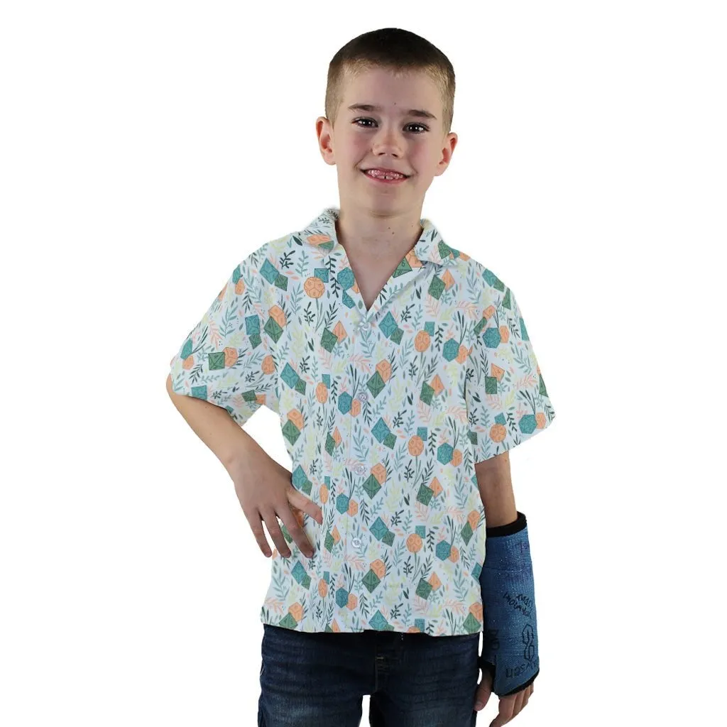 Dnd Dice Plants Youth Hawaiian Shirt