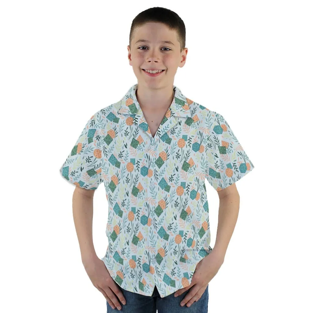 Dnd Dice Plants Youth Hawaiian Shirt