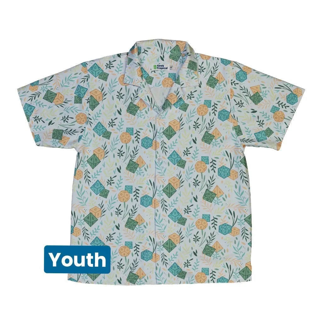 Dnd Dice Plants Youth Hawaiian Shirt