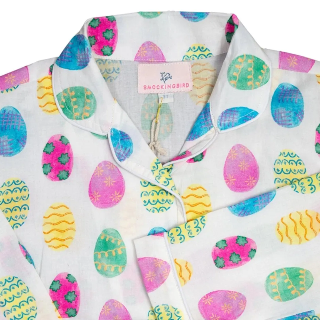 Easter Egg Pajamas in Pastel Pink