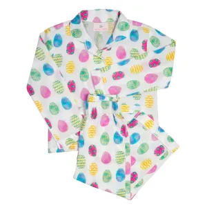 Easter Egg Pajamas in Pastel Pink
