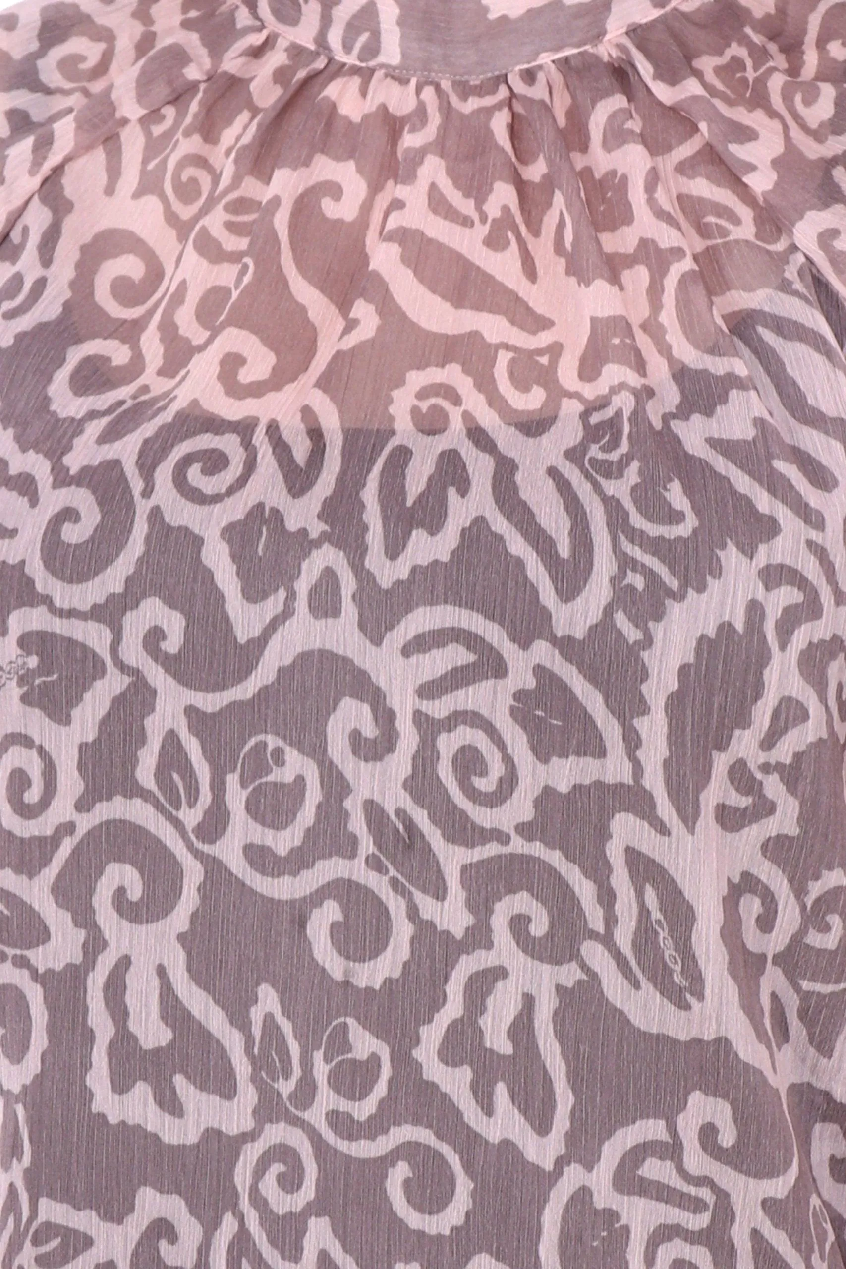 Floral Printed Chiffon Sheer Top