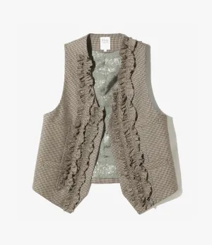 Frill Vest – Houndstooth