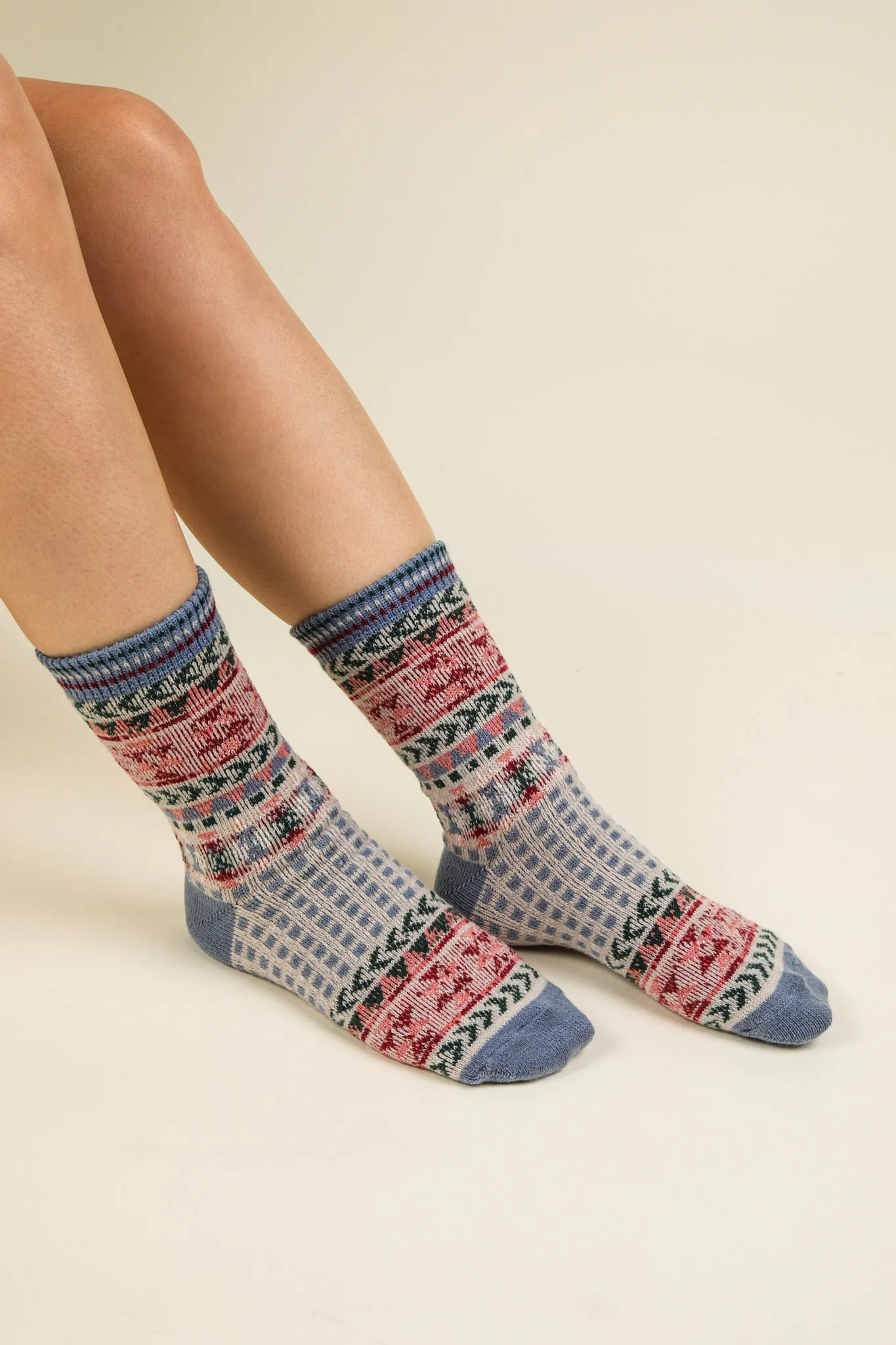 Geometric Crew Socks
