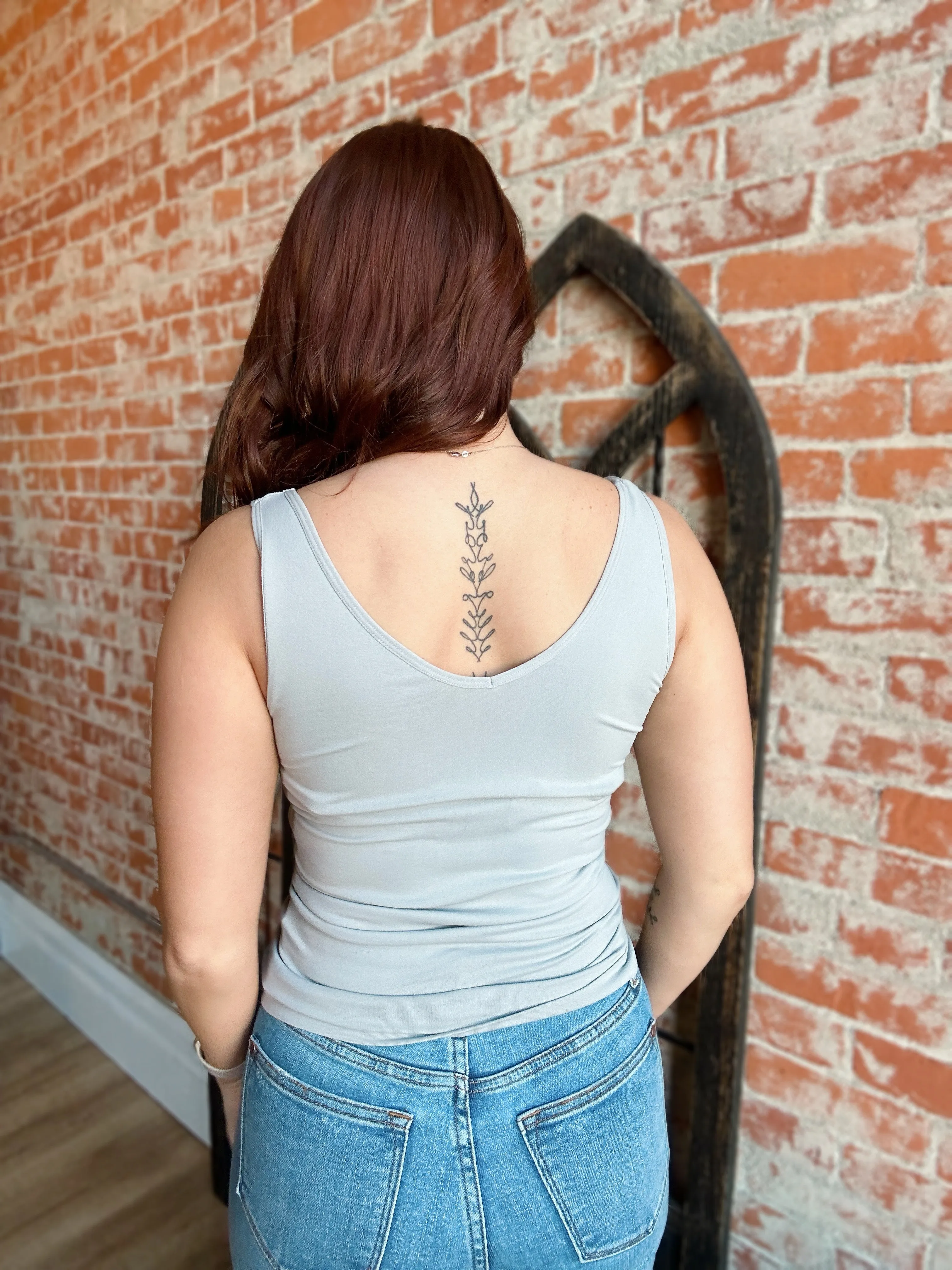 Grey Reversible Favored Tank