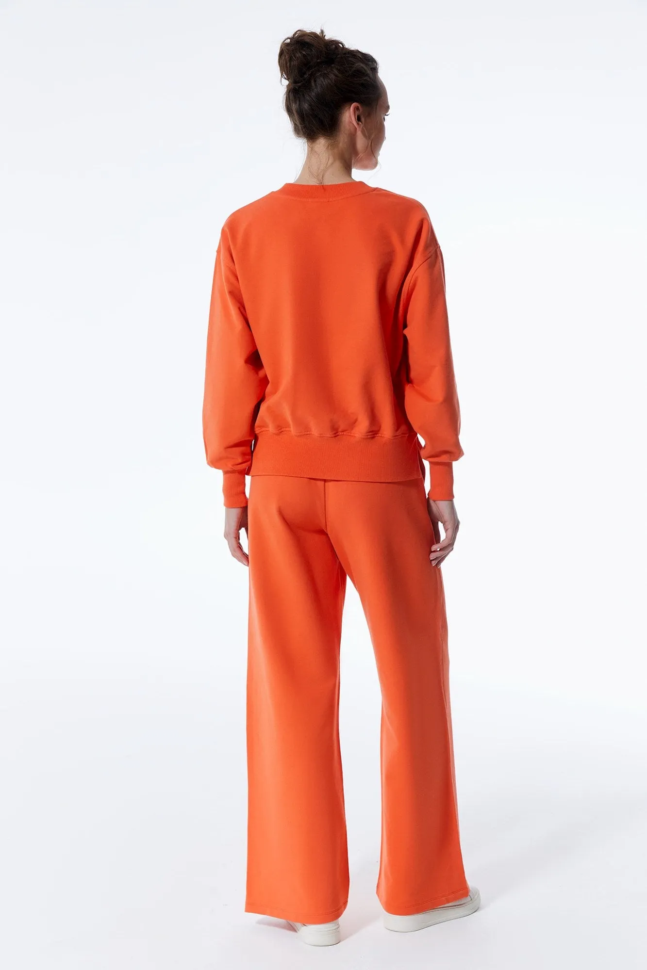 Lea Elastic Waist Pants Orange