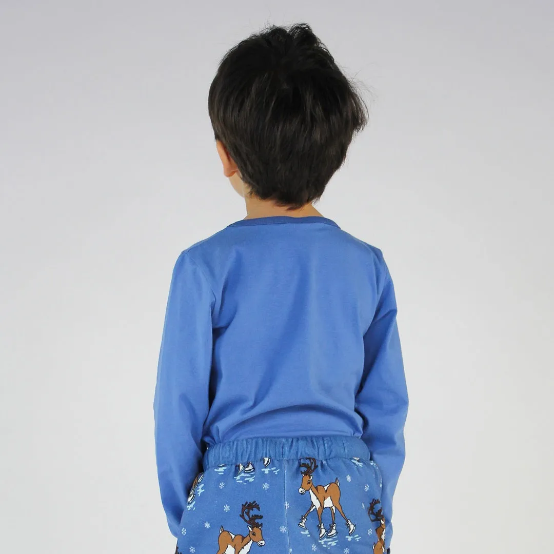 Long-sleeved top with winter landscape