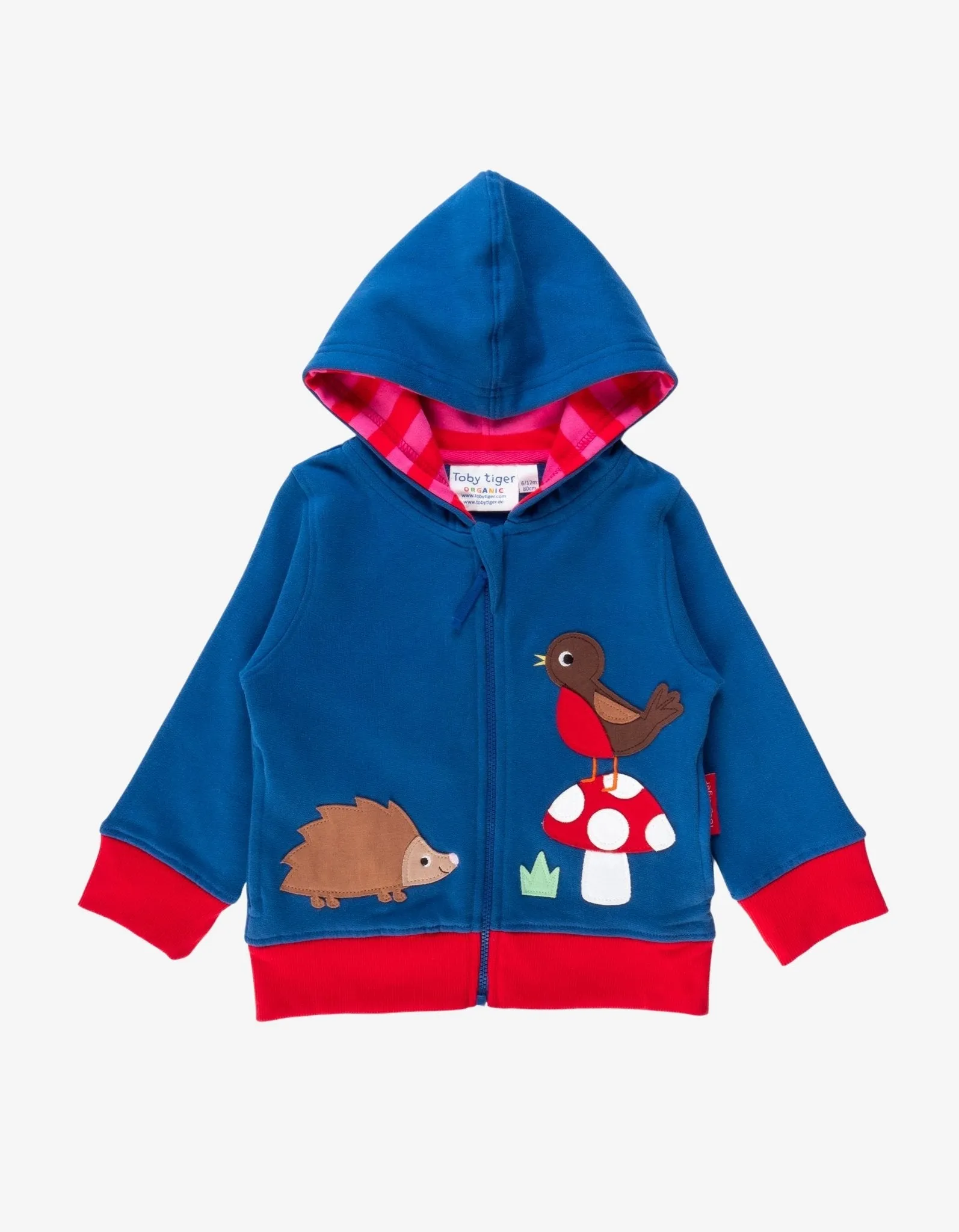 Organic Floral Mushroom Applique Hoodie