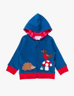 Organic Floral Mushroom Applique Hoodie