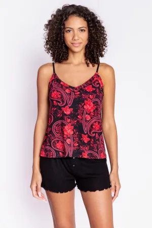 Paisley Nights Cami in Black