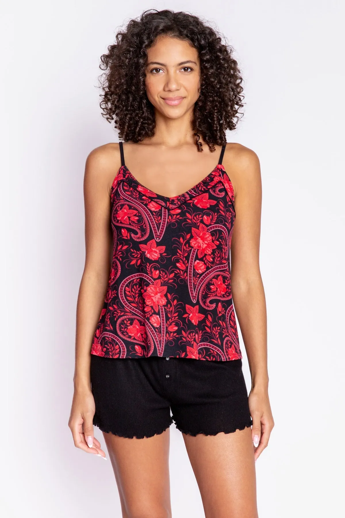 Paisley Nights Cami in Black