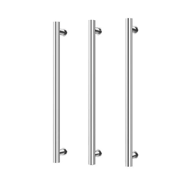 Phoenix Heated Triple Towel Rail Round 800mm - Chrome