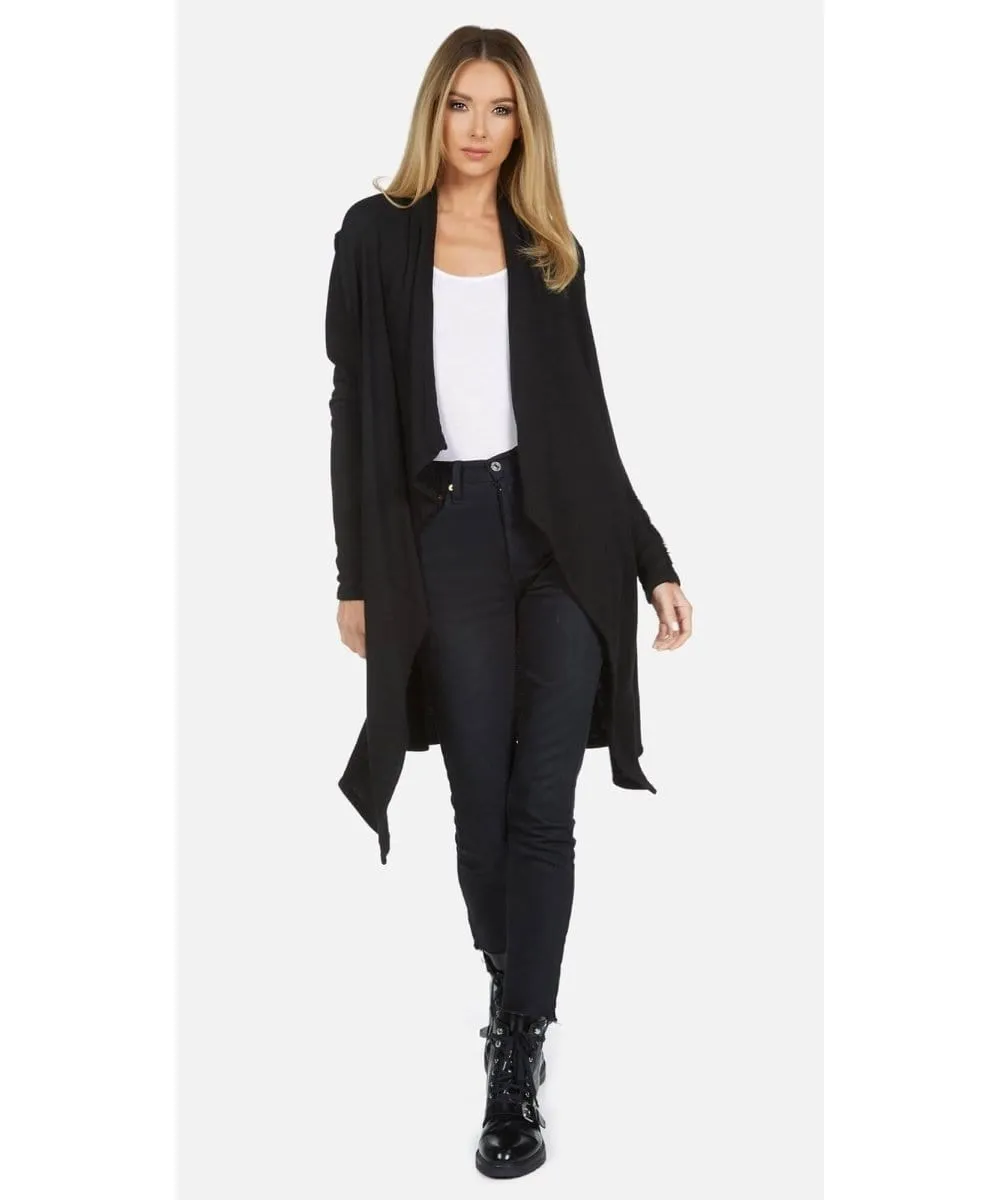 Richmond Sherpa Cardigan Black