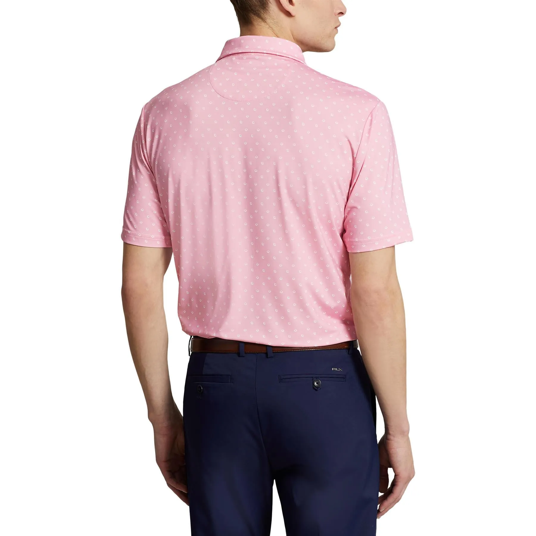 RLX Printed Lightweight Airflow Polo Flamingo Pink - SS24