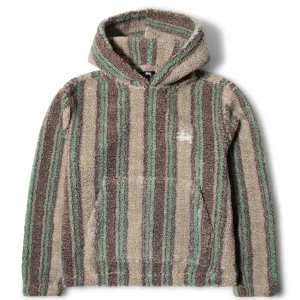 STRIPE SHERPA HOODIE