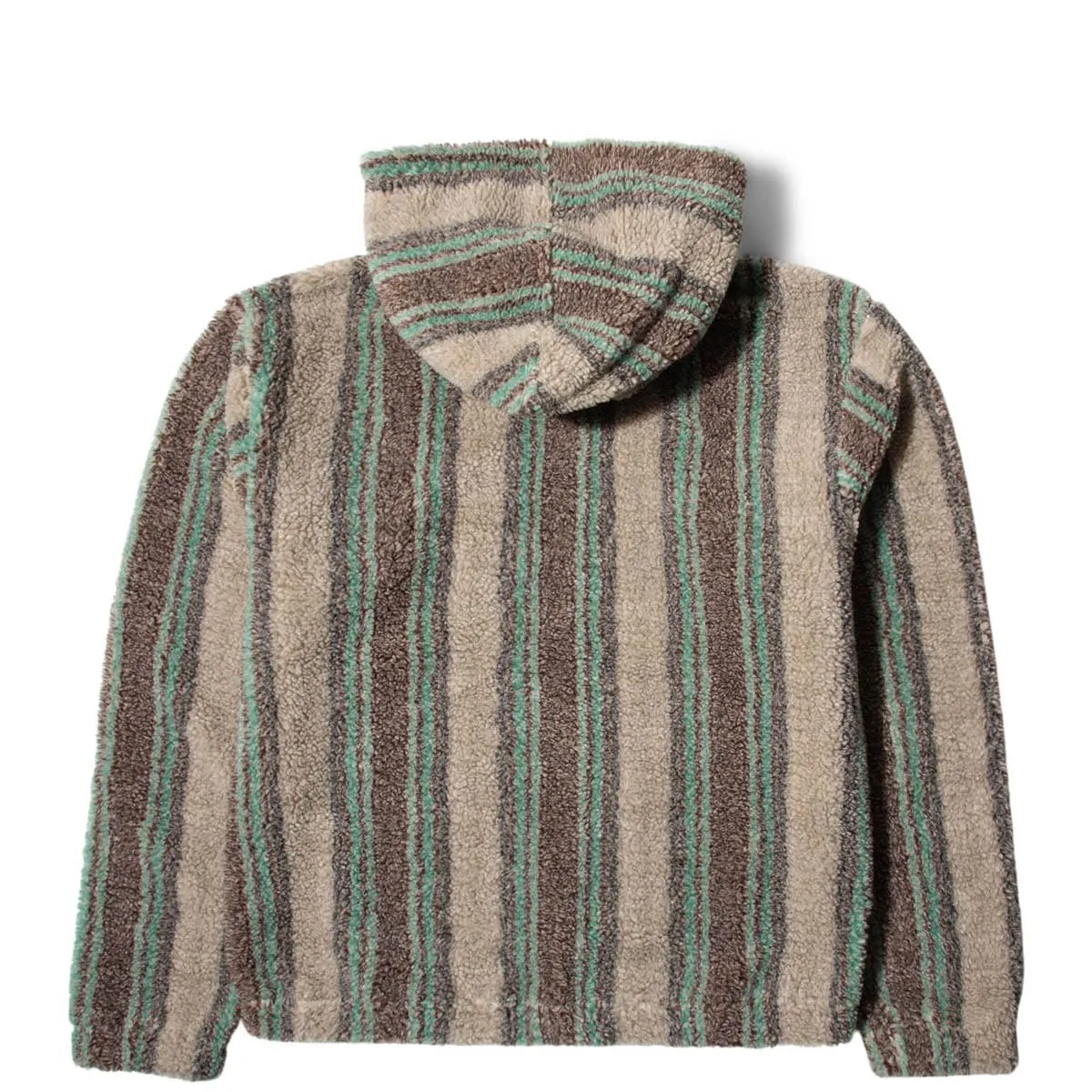 STRIPE SHERPA HOODIE