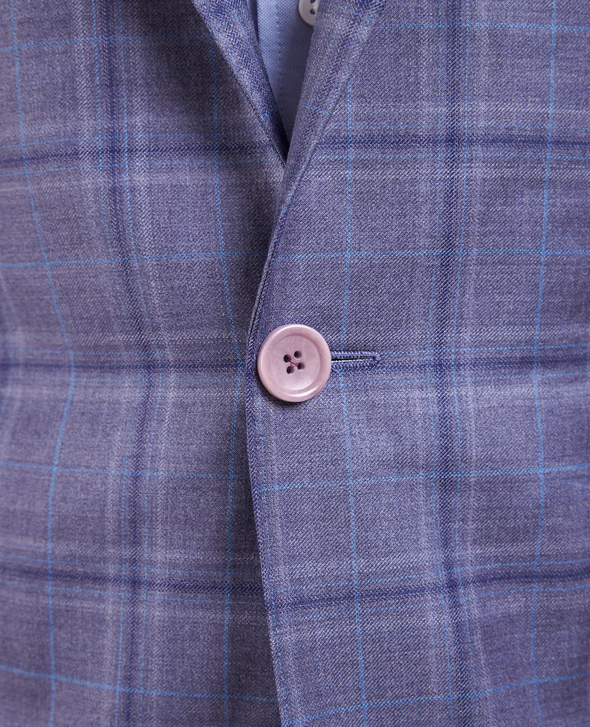The Carter - Tonal Multi Check Sport Coat - Lavender / Blue