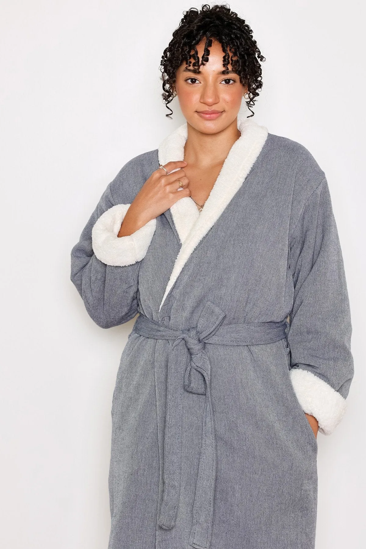 TOFINO TOWEL THE NORDIC BATH ROBE NAVY