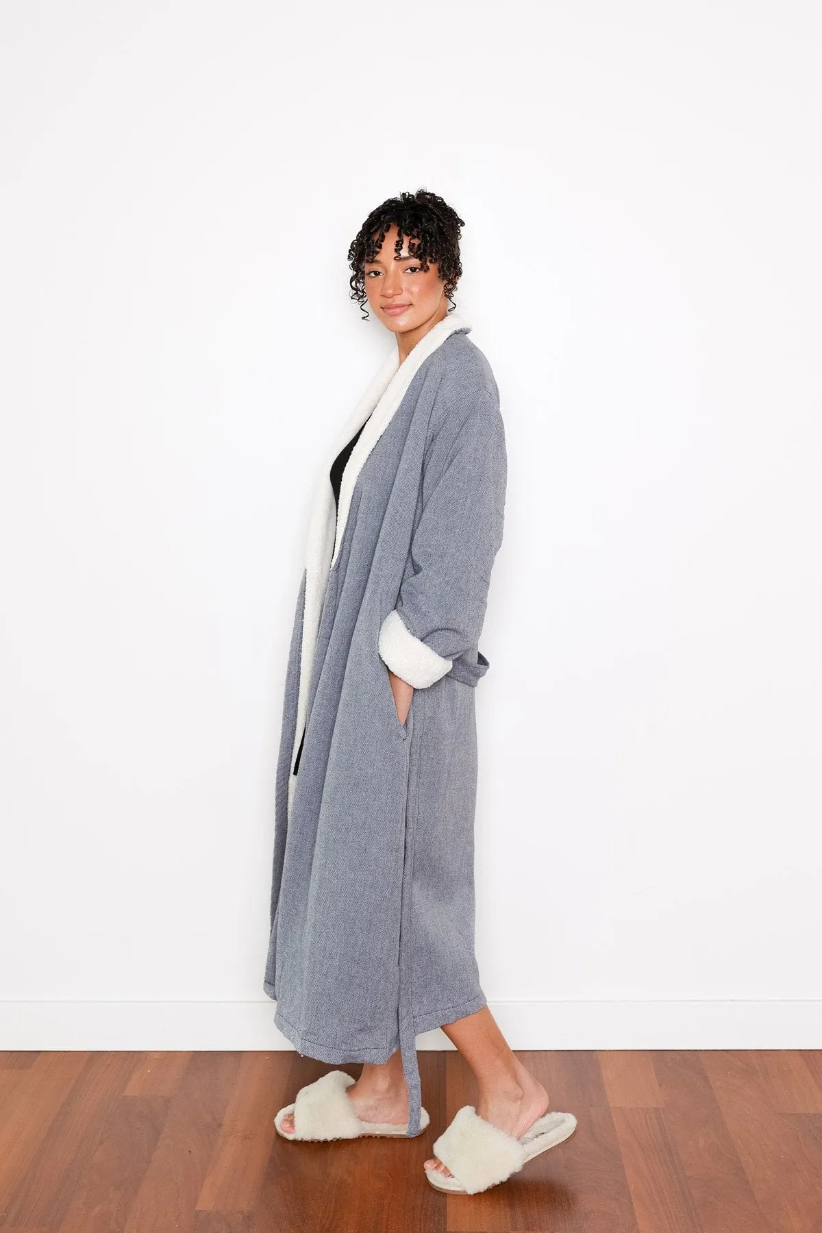 TOFINO TOWEL THE NORDIC BATH ROBE NAVY