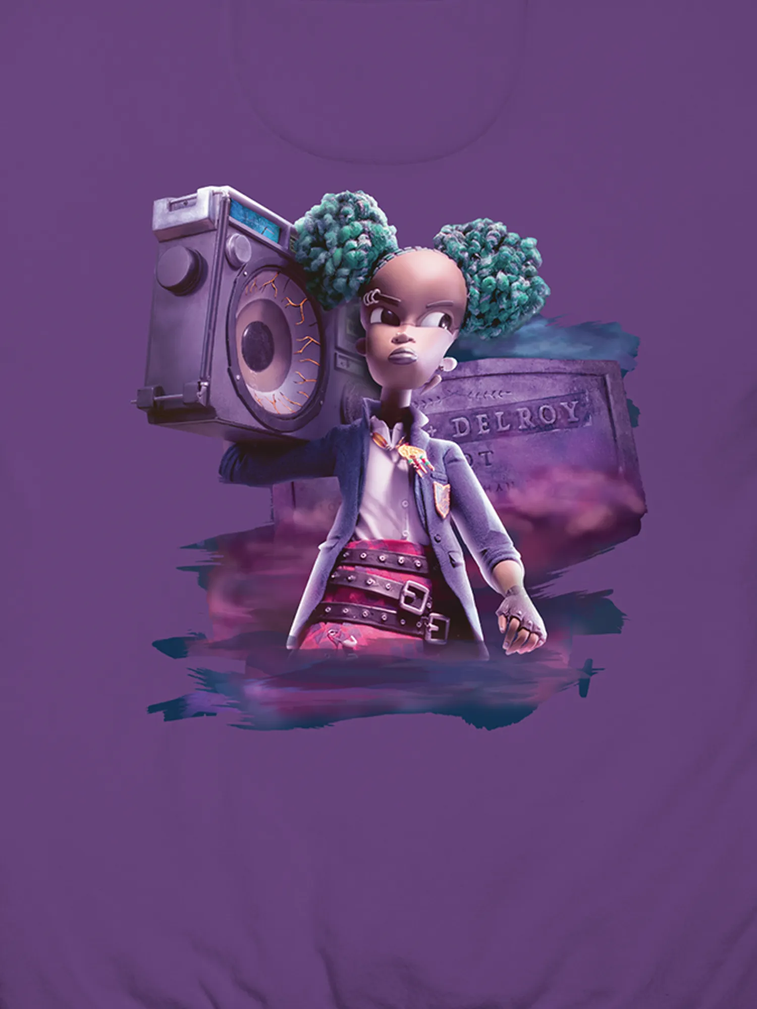 Wendell & Wild Kat Premium Unisex Hoodie [Purple]