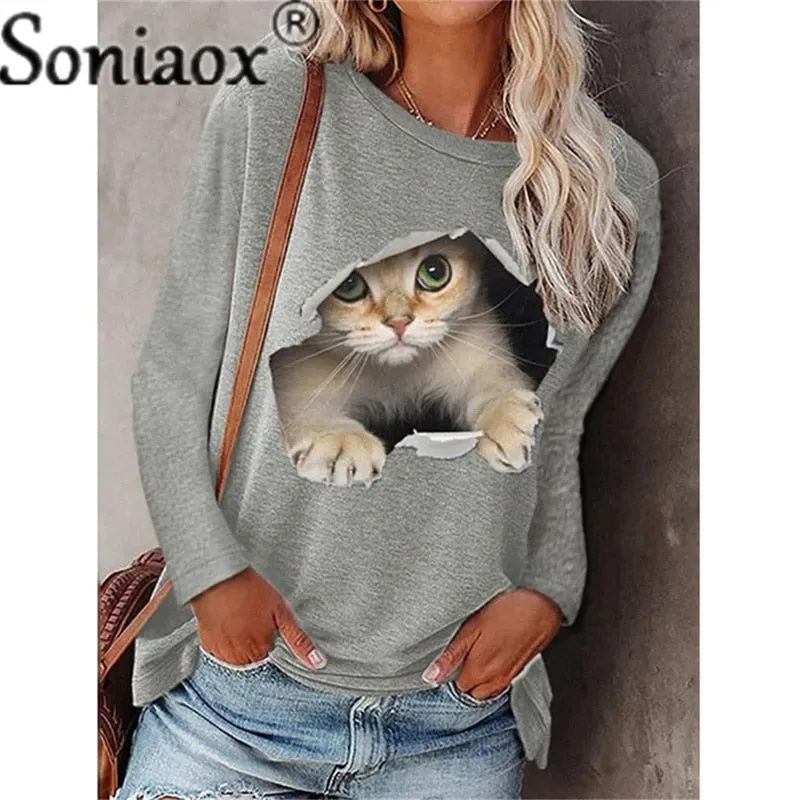 Women Long Sleeve Casual T-Shirt