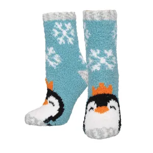 Women's Warm & Cozy Penguin Crew (Blue)