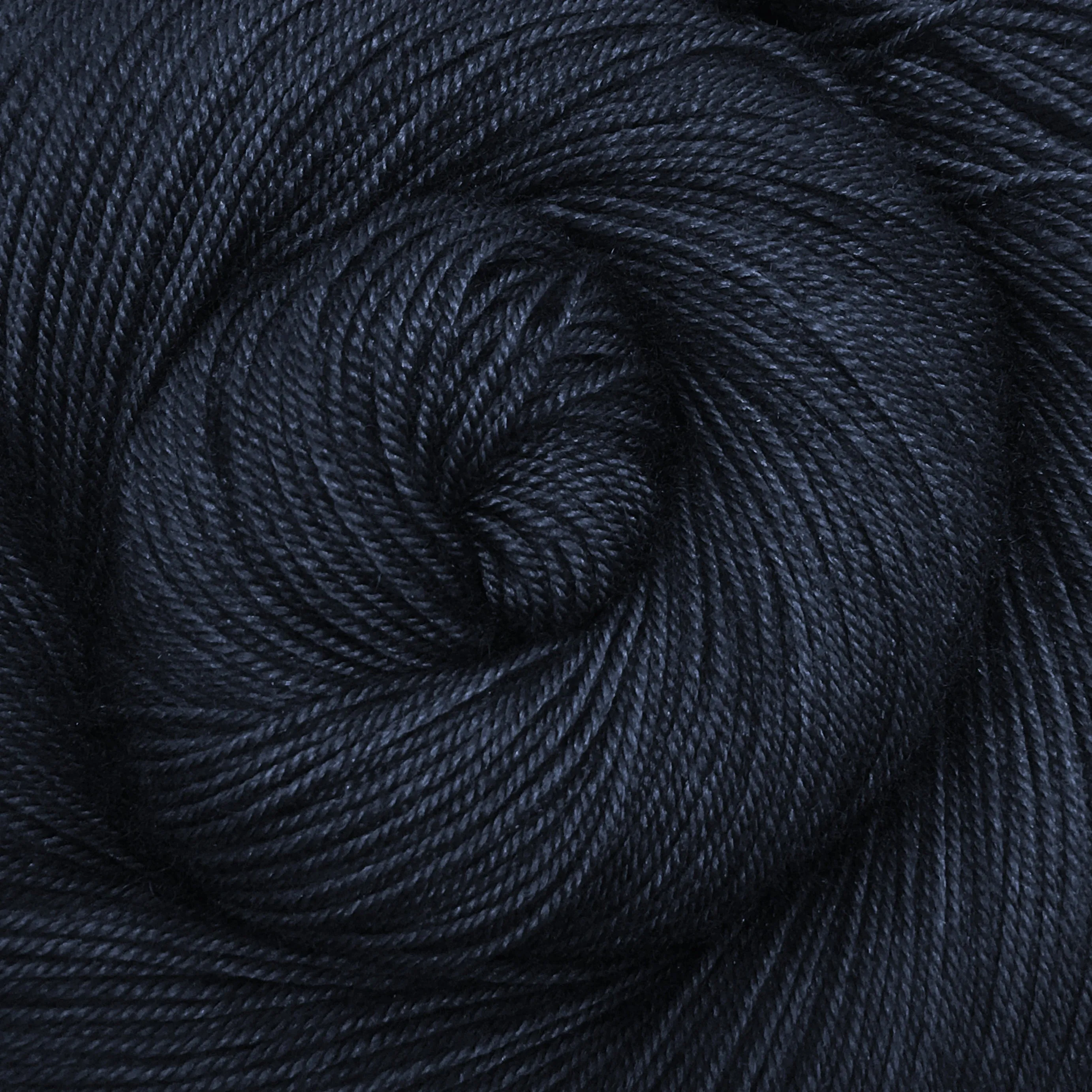 Yakity Yak Fingering Weight Yarn - Navy Semi Solid