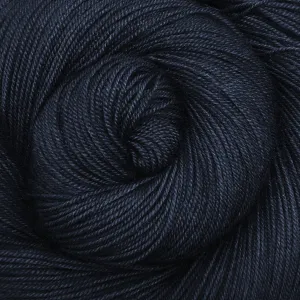 Yakity Yak Fingering Weight Yarn - Navy Semi Solid